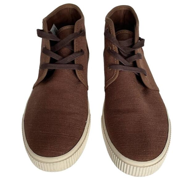 Men’s Toms Carlo Mid-Calf Brown Canvas Casual Sneakers in size 7. - Picture 1 of 13